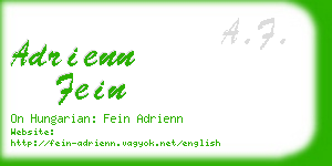 adrienn fein business card